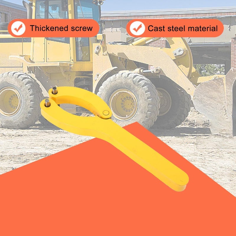 MECUTP Excavator Cylinder Wrench for Cat 320/Komatsu PC200-210mm Opening Heavy Duty Hydraulic Cylinder Repair Tool - Image 5